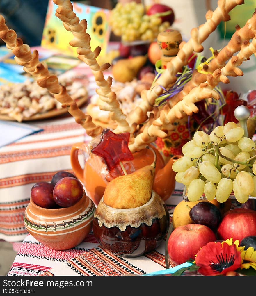 Still life with the fruits. Still life with the fruits