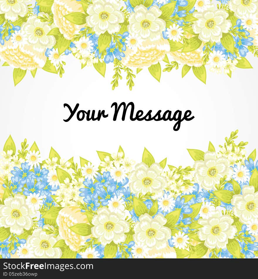 Fresh background with plants and flowers. Fresh background with plants and flowers