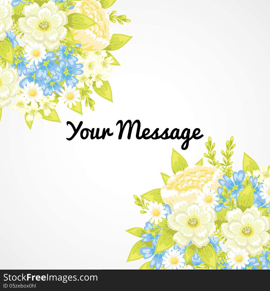 Fresh background with plants and flowers. Fresh background with plants and flowers