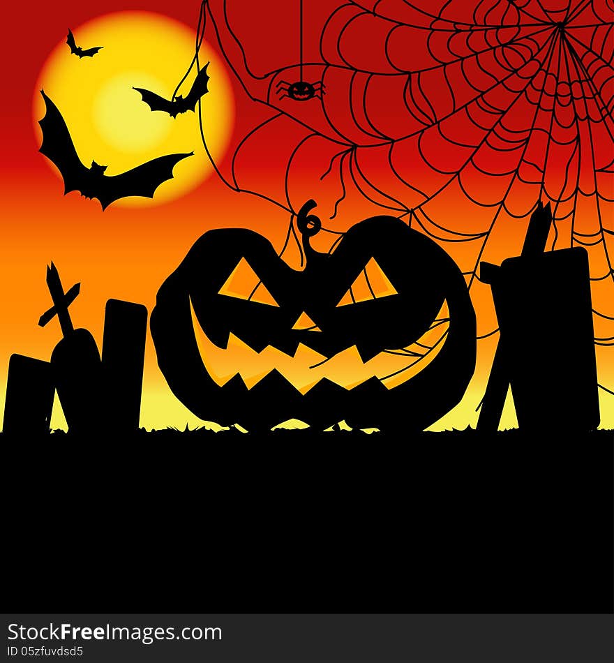 Halloween Pumpkin Background / Card