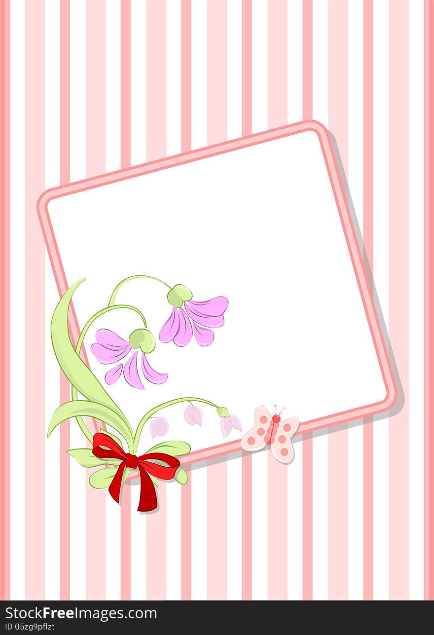 Frame with flower