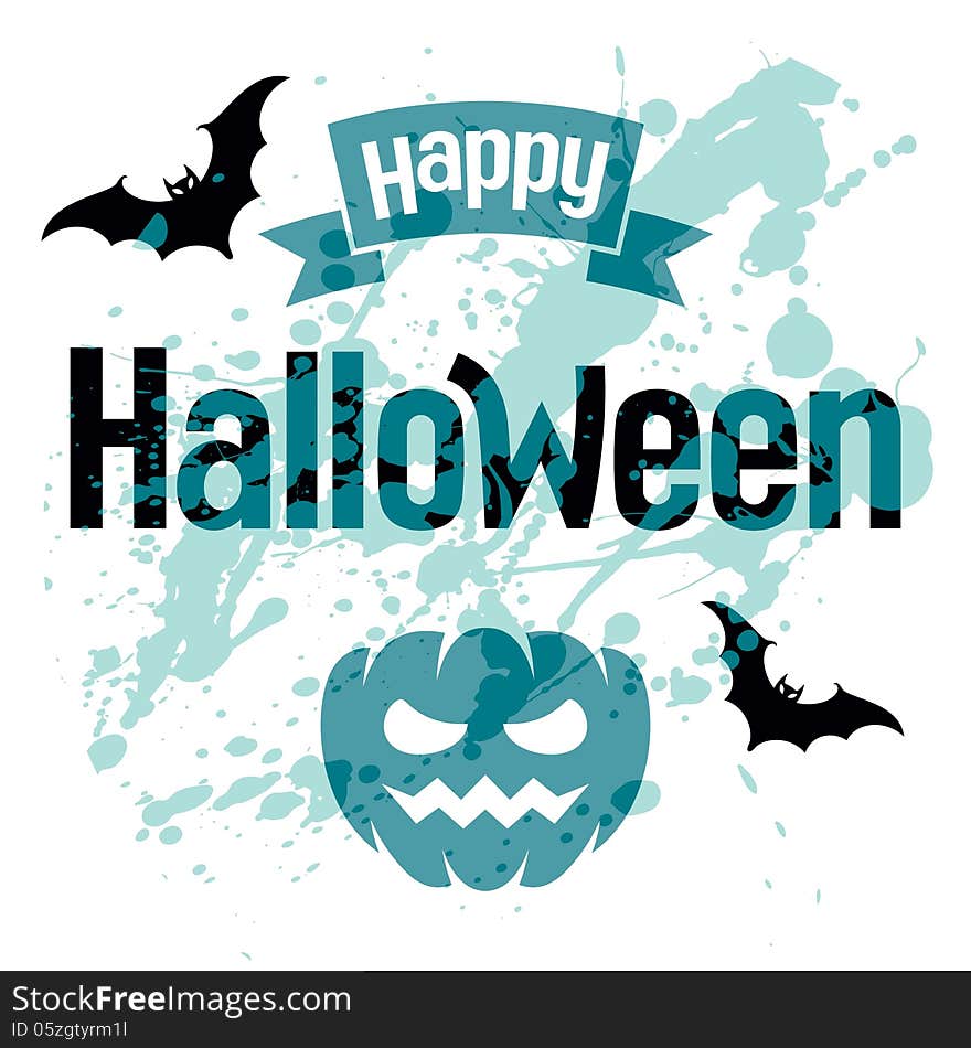 Happy Halloween, abstract vector illustration. Happy Halloween, abstract vector illustration