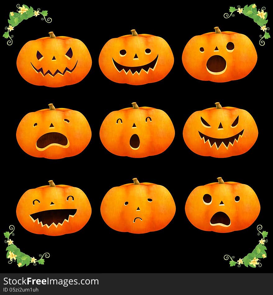 Pumpkins halloween