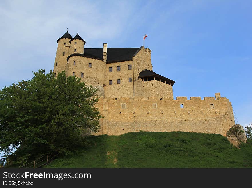 Bobolice Castle Ruins Poland.