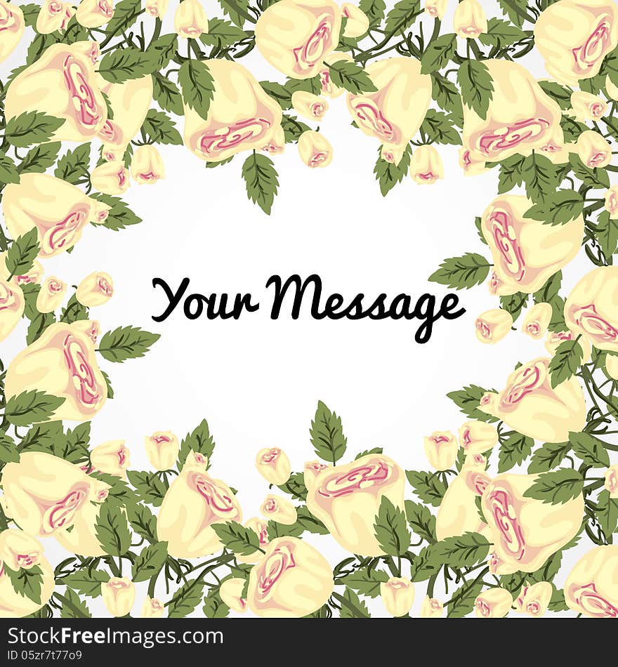 Fresh background with plants and flowers. Fresh background with plants and flowers