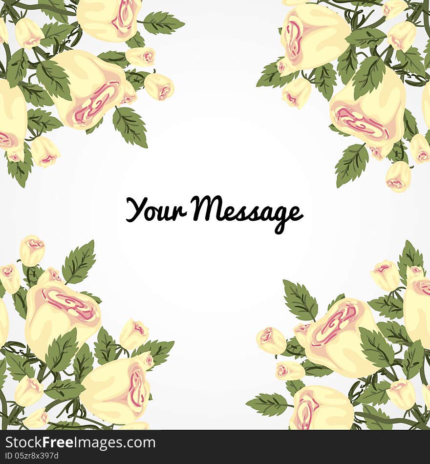 Fresh background with plants and flowers. Fresh background with plants and flowers