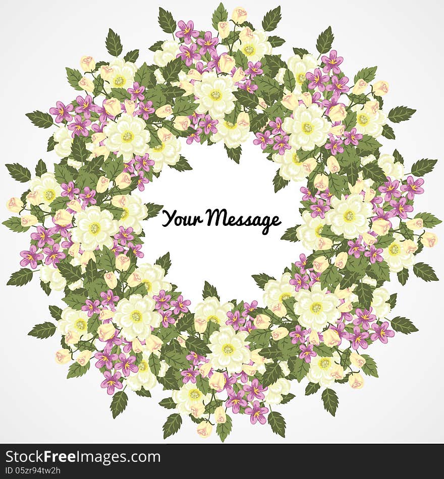 Fresh background with plants and flowers. Fresh background with plants and flowers