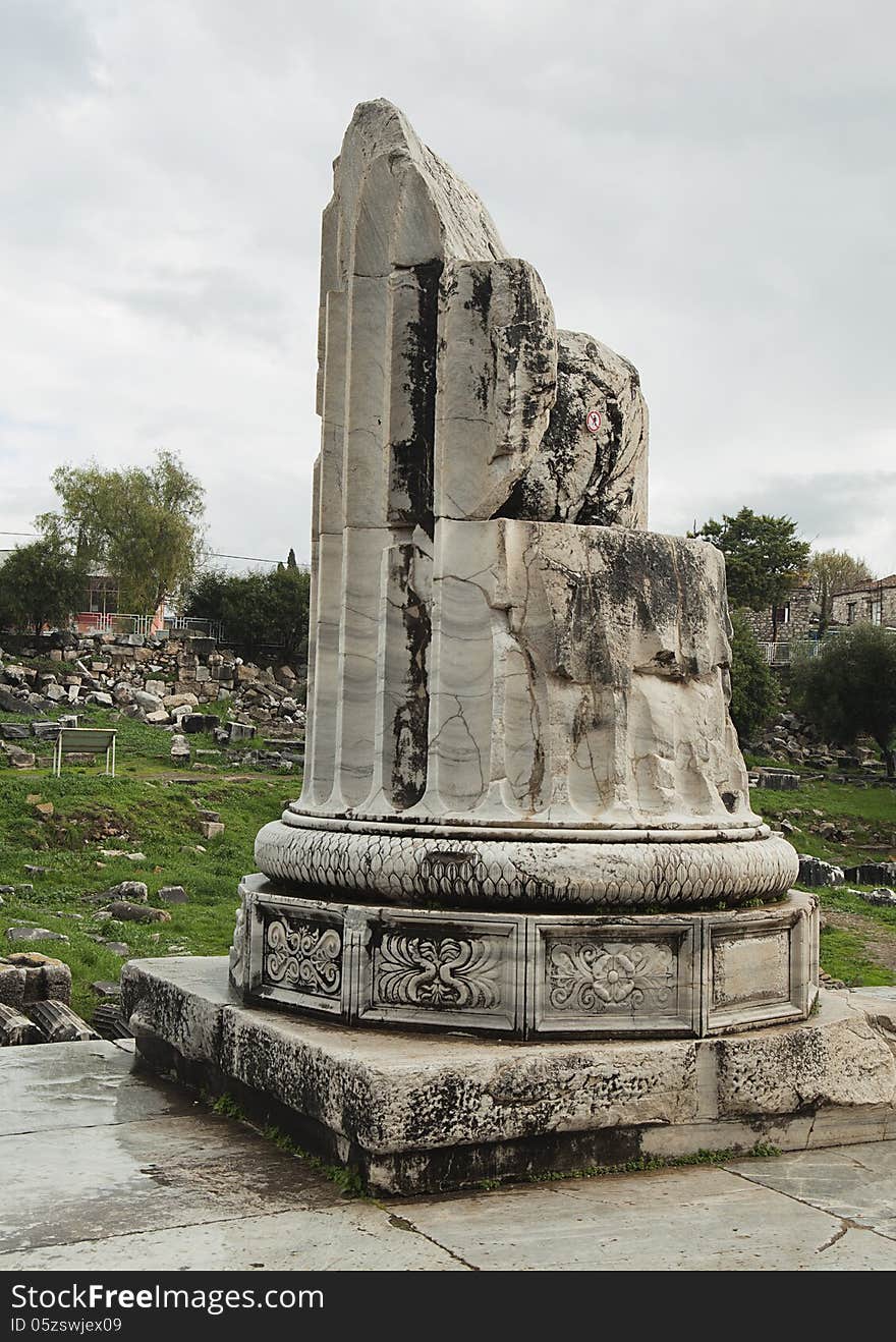 Ruins of ancient Apollo temple in Didyma, Turkey. Ruins of ancient Apollo temple in Didyma, Turkey