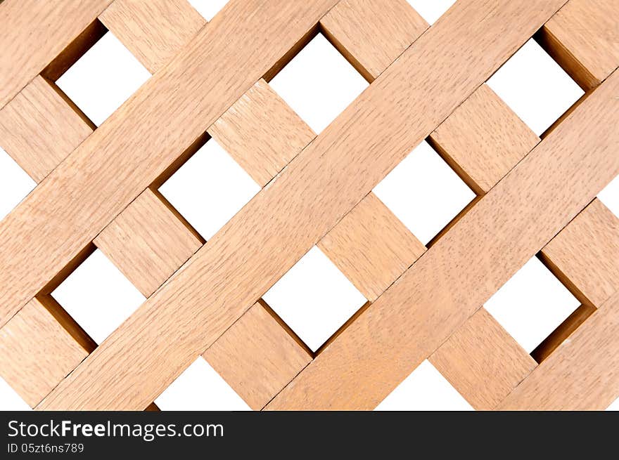 Background of wooden plank cross closeup