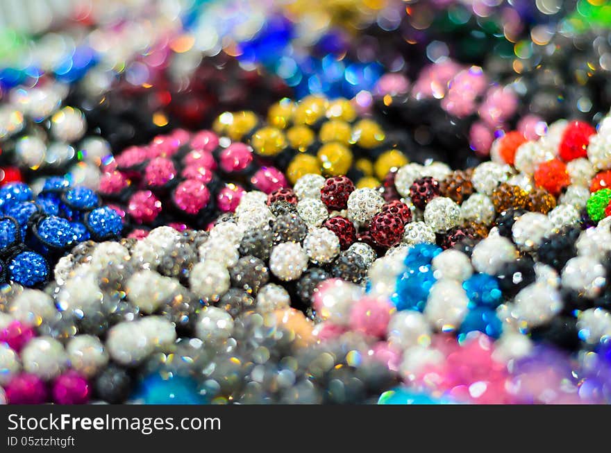 Many color bead.