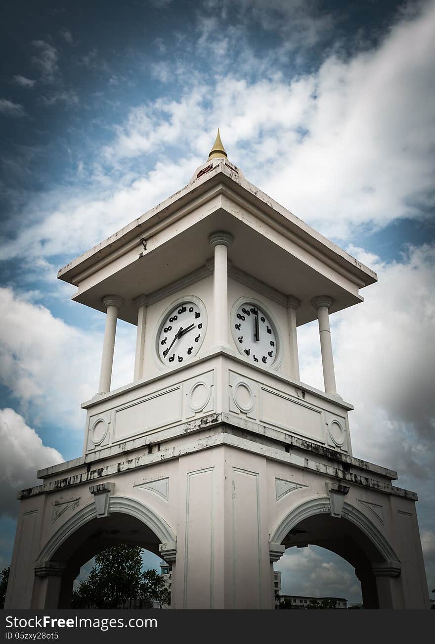 Clock tower, phuket, thailand