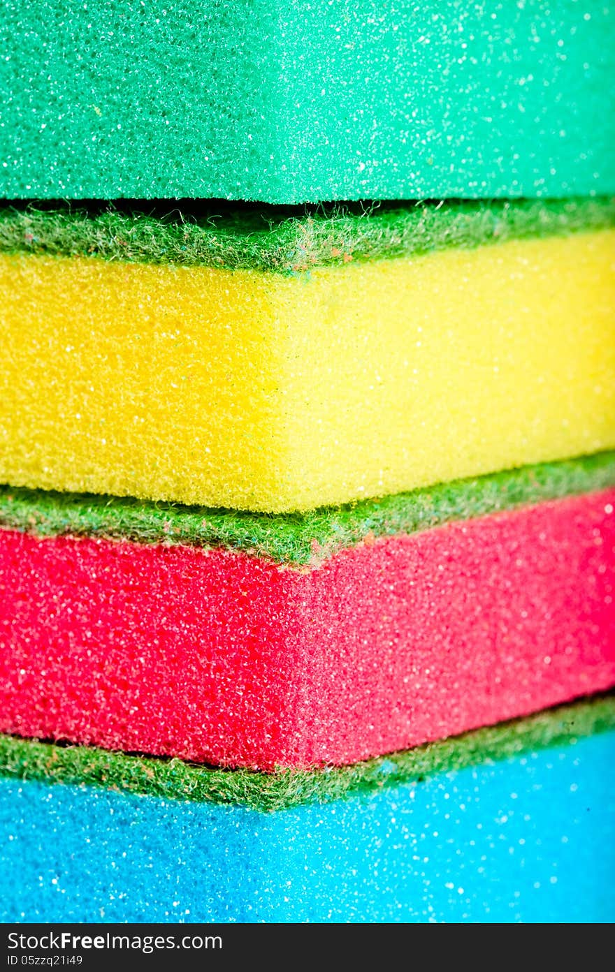 Close-up Sponges For Washing Dishes