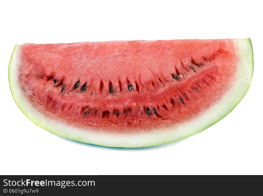 The watermelon on white background