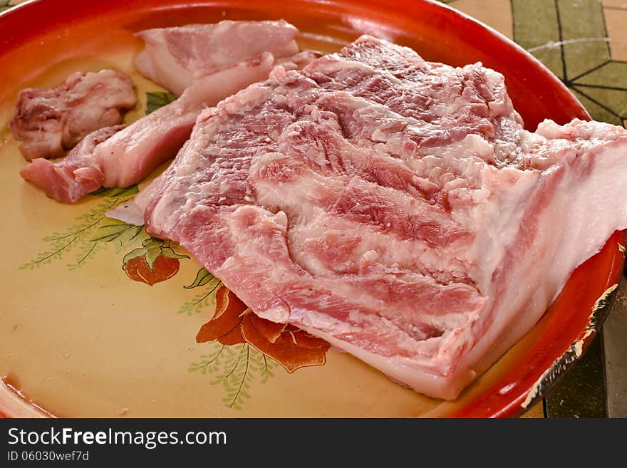 Streaky pork