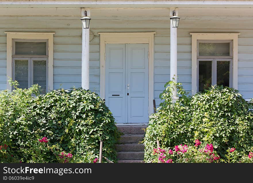 Wooden House s Front Porch