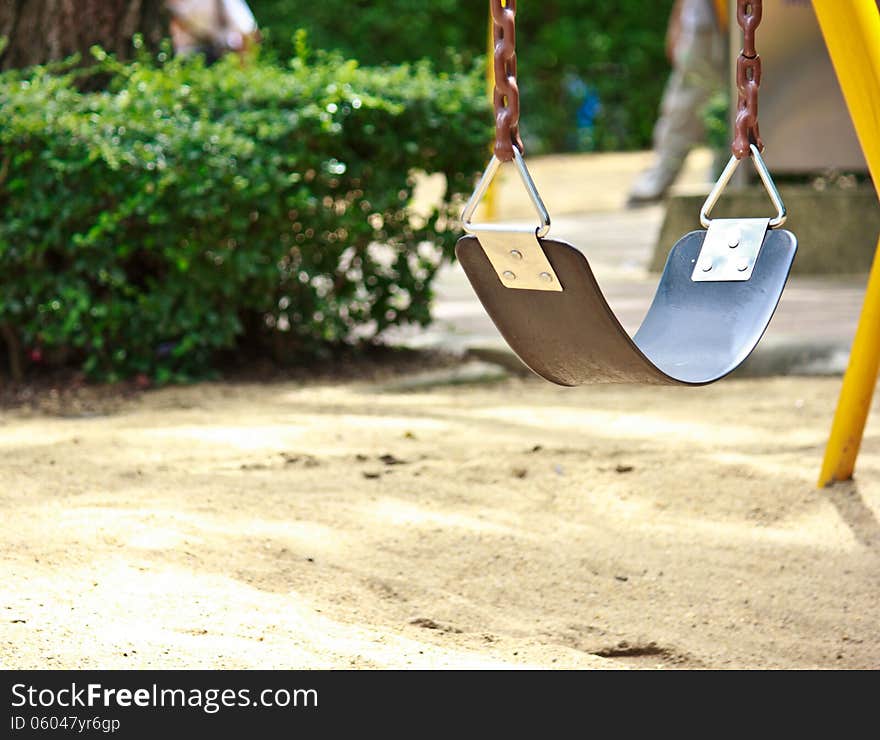 Swing in the Thailand playground