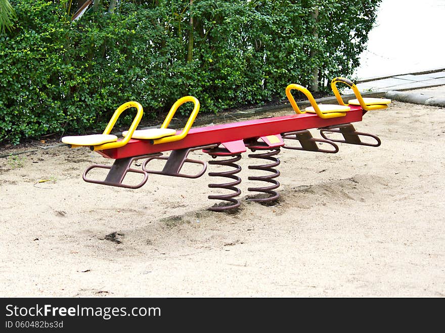 Seesaw at the Thailand playground