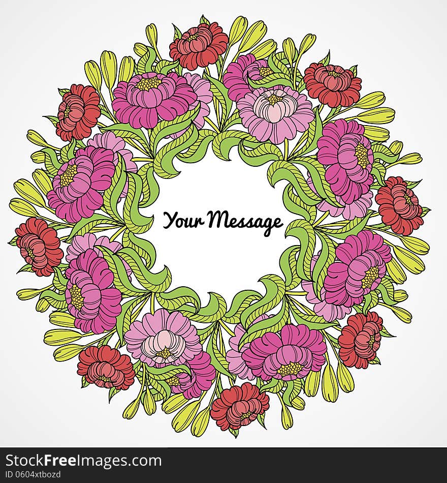 Fresh background with plants and flowers. Fresh background with plants and flowers