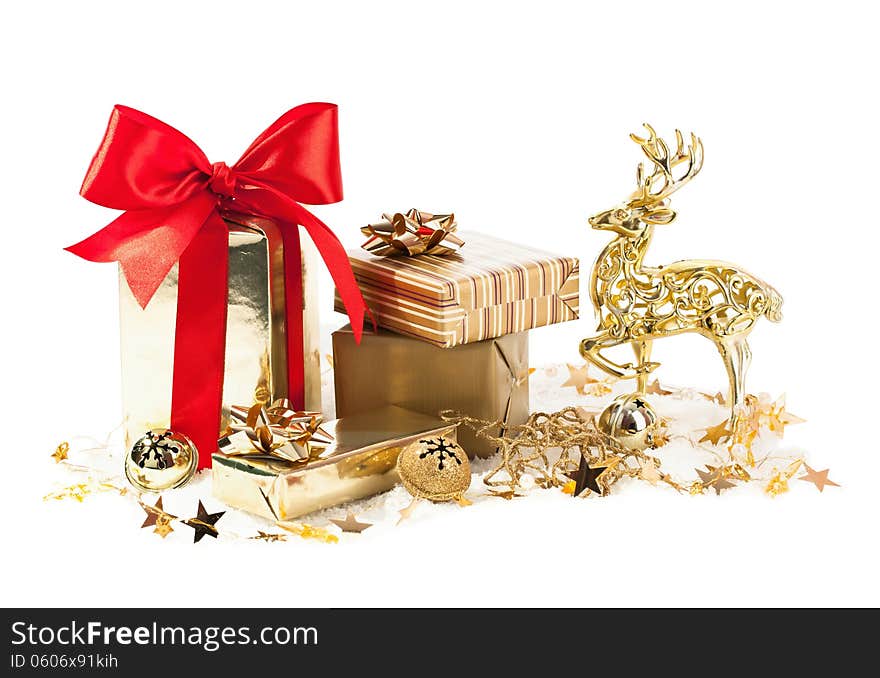 Christmas decoration with gifts