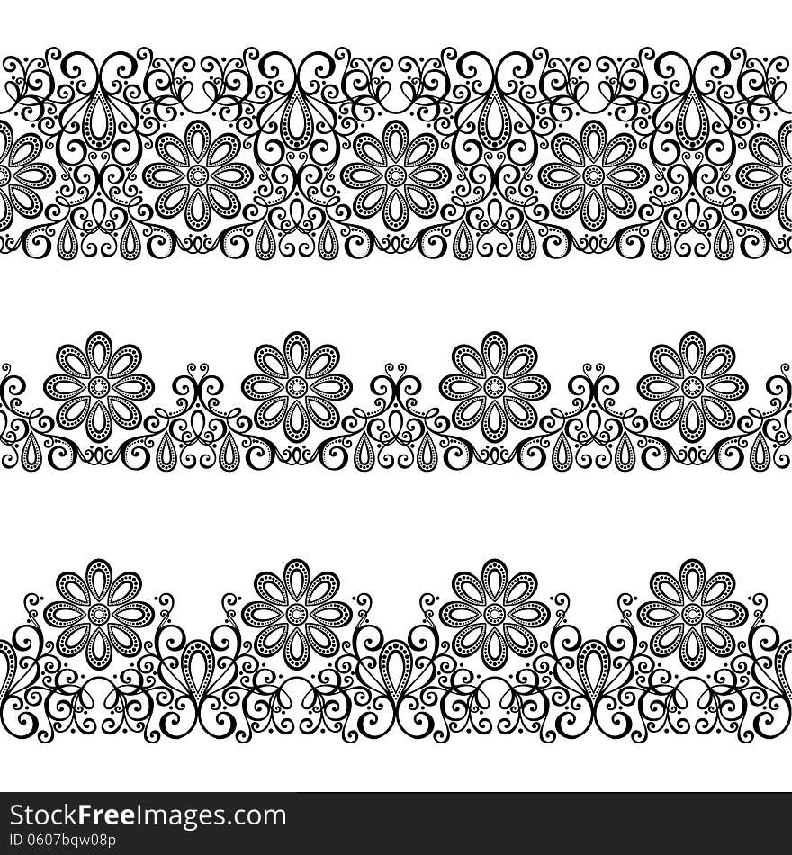 Decorative Floral Frame, Ornament (Vector). Decorative Floral Frame, Ornament (Vector).