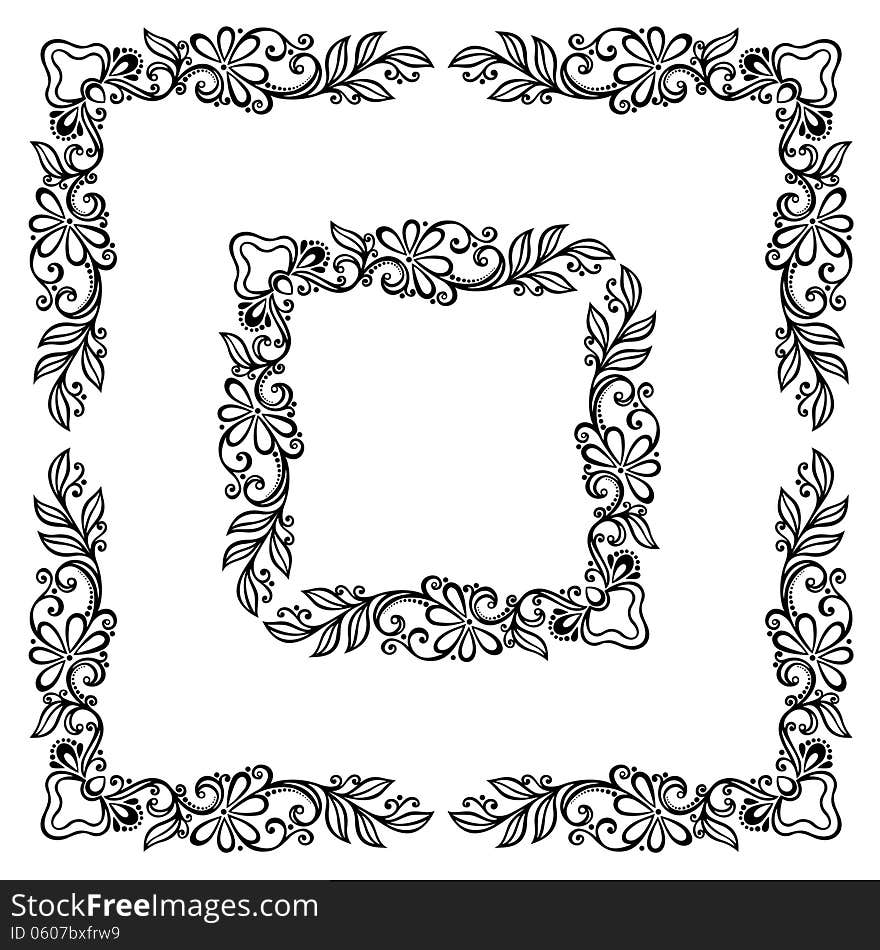 Floral Ornament Frame