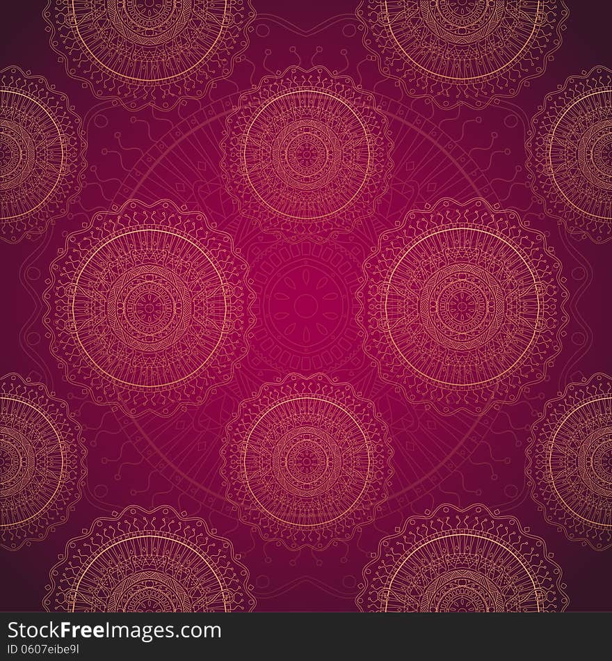 Grunge lace ornament. Seamless pattern. Best looks on textile, invitation cards and post-cards