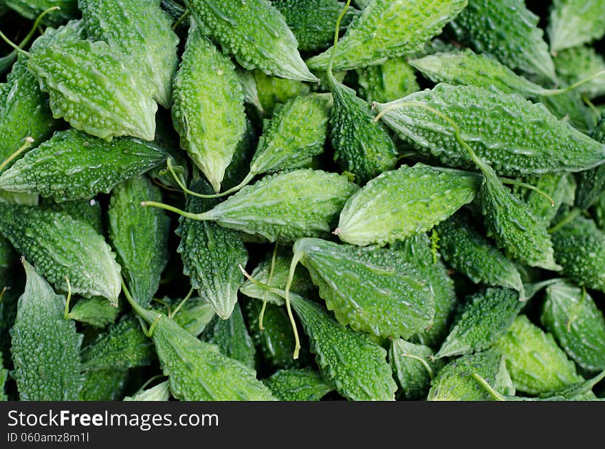 Momordica Charantia Linn in local market, Thailand