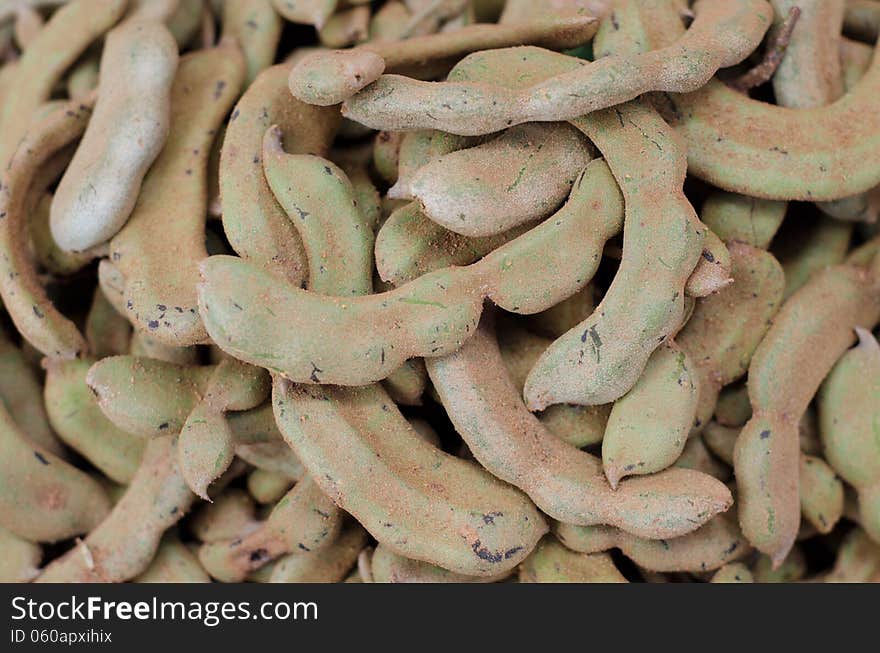 Small tamarind in market, Thailand. Small tamarind in market, Thailand