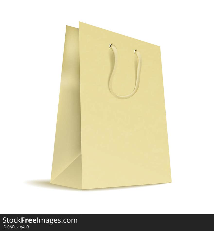 Carrier Paper Empty Bag. EPS 10. Carrier Paper Empty Bag. EPS 10