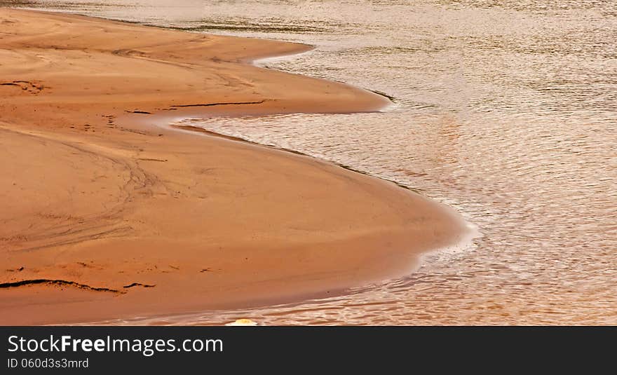 Sand and waterfront