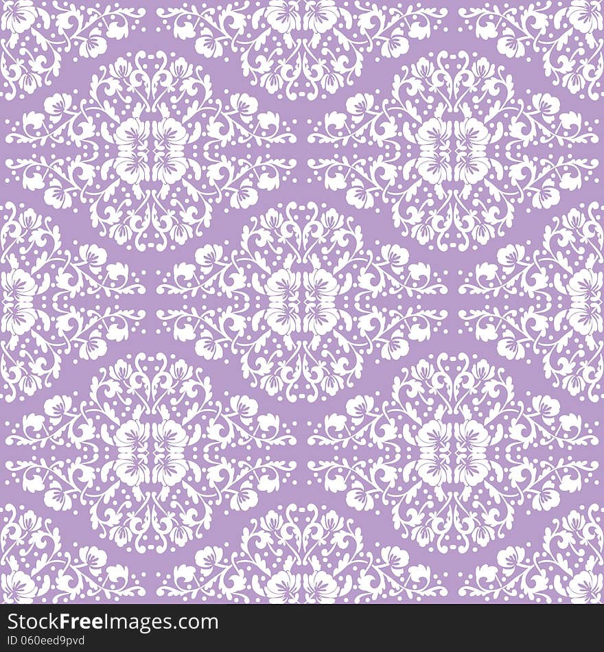 Vector seamless background with flowers. Vector seamless background with flowers