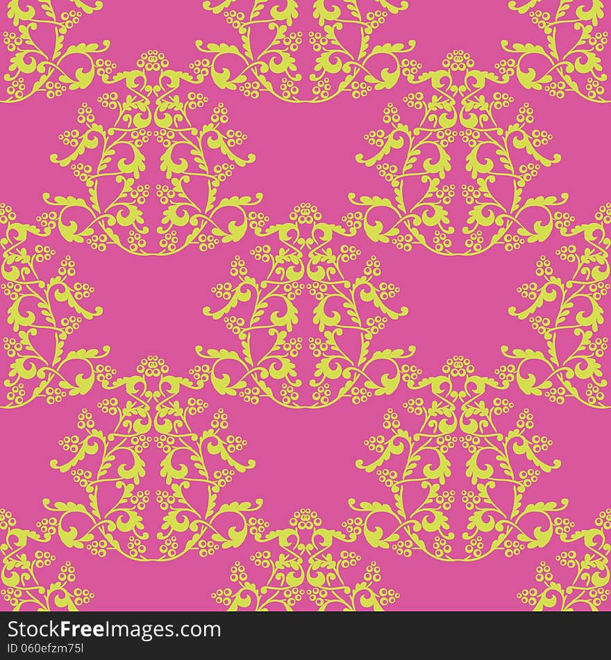 Vector seamless background with flowers. Vector seamless background with flowers