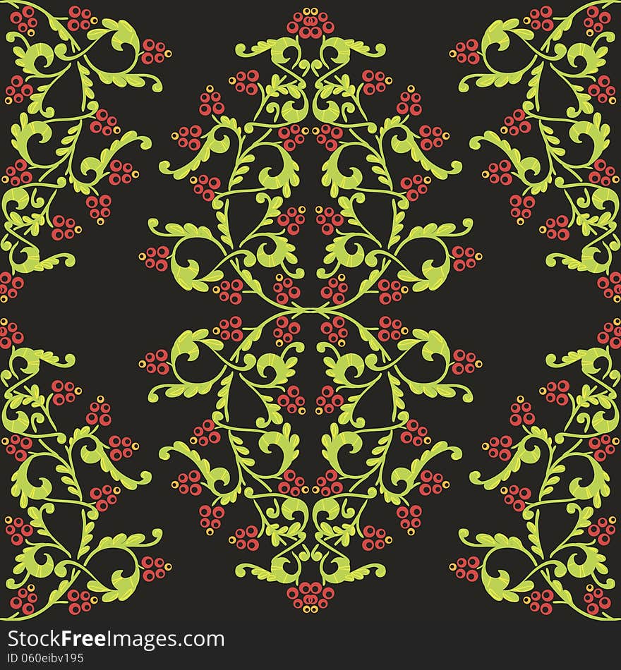 Vector seamless background with flowers. Vector seamless background with flowers