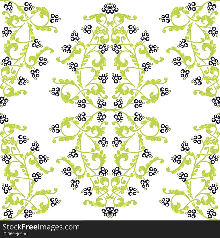 Vector seamless background with flowers. Vector seamless background with flowers