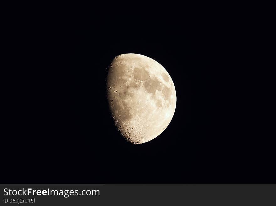 Closeup of full moon