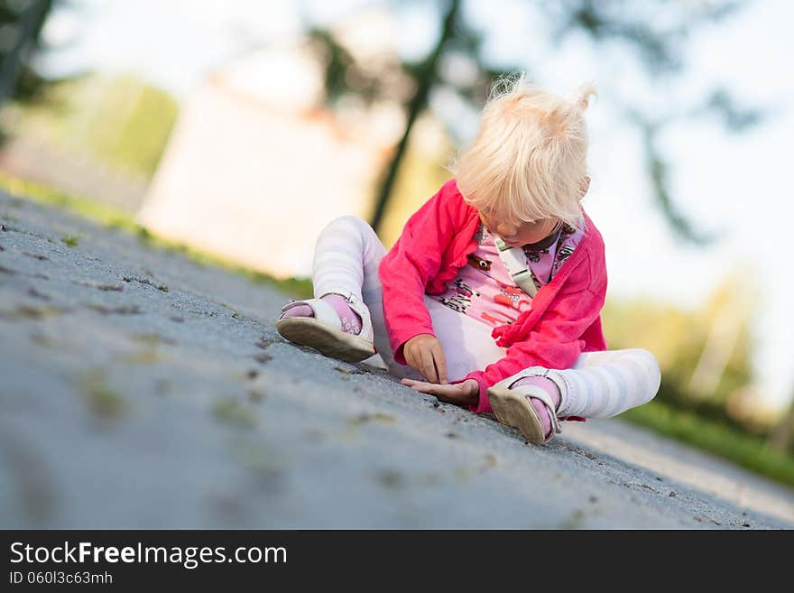 Little Playing Alone