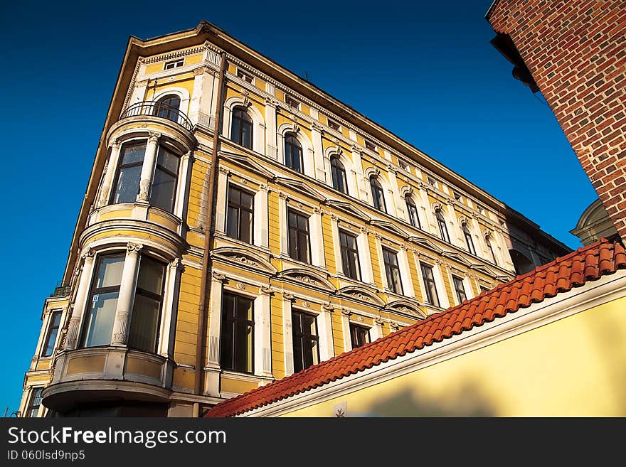 Old tenements in the center of Wroclaw. Old tenements in the center of Wroclaw