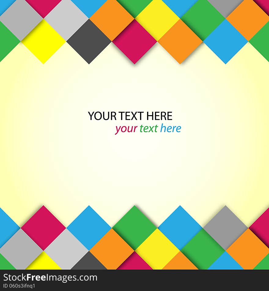 Vector colorful pattern blocks with place for text. Vector colorful pattern blocks with place for text.