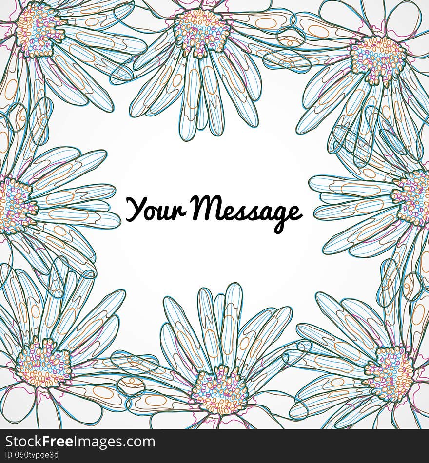 Fresh background with plants and flowers. Fresh background with plants and flowers