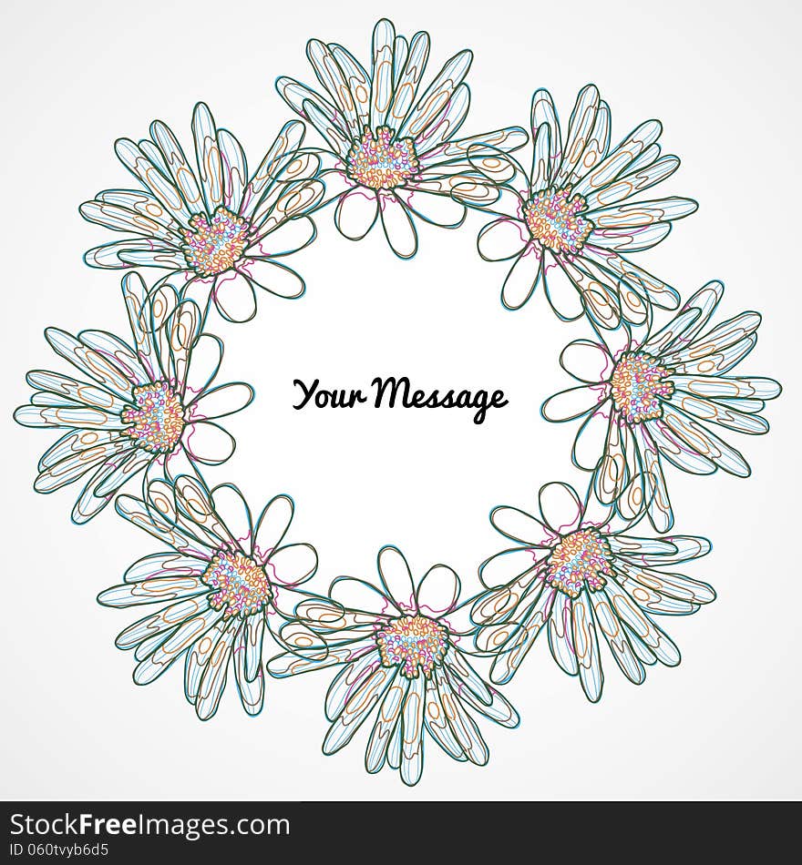 Fresh background with plants and flowers. Fresh background with plants and flowers