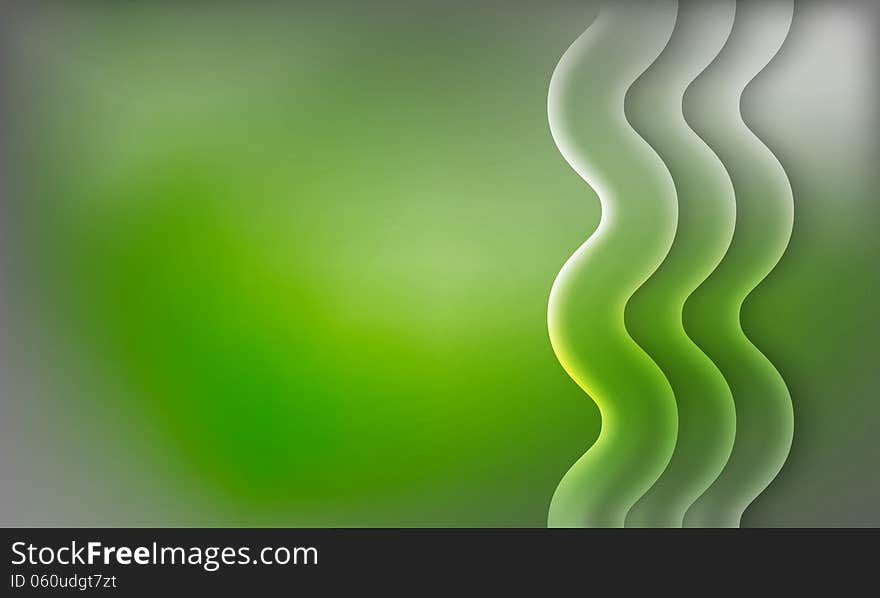 Green abstract background with pantiles