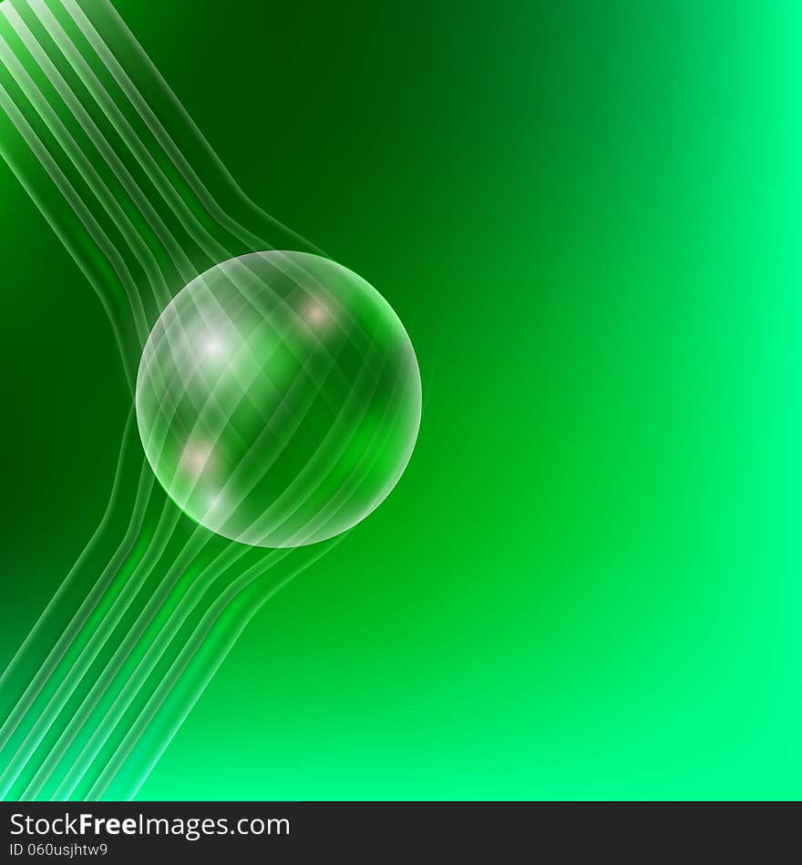 Vector abstract backdrop with bubble