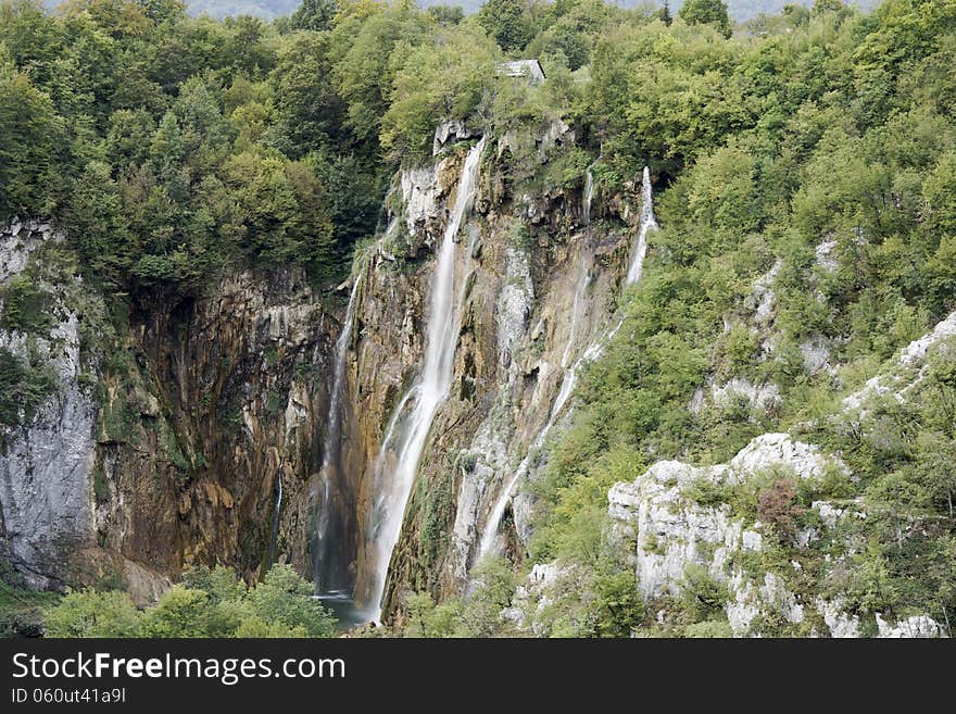 Waterfall In Plitvice