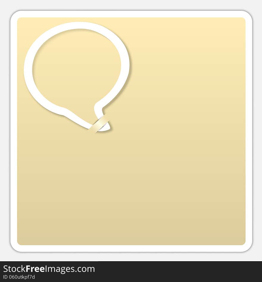 Yellow text box with speech bubble