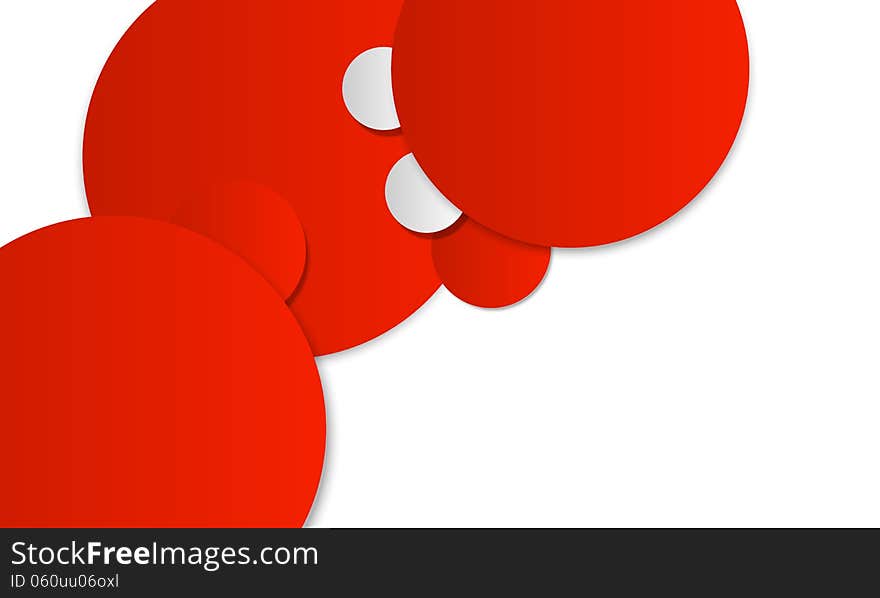 Abstract background with red circle