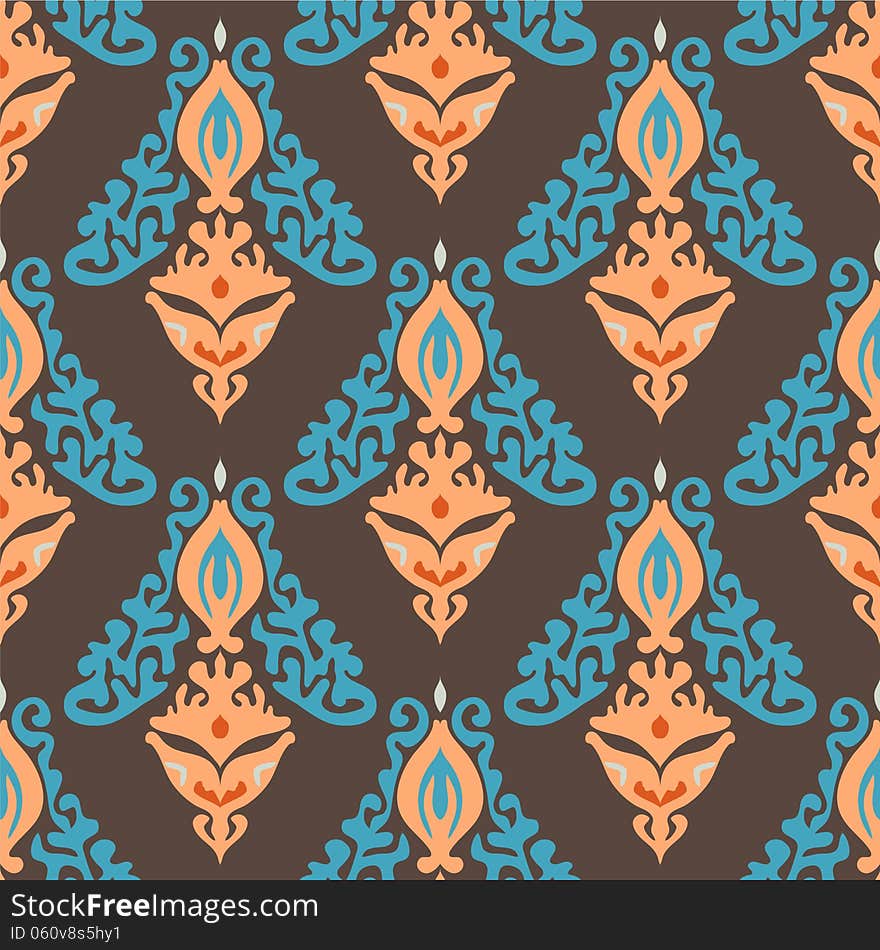 Damask seamless Pattern Vector