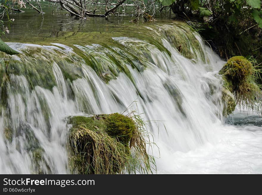 Waterfall in Plitvice