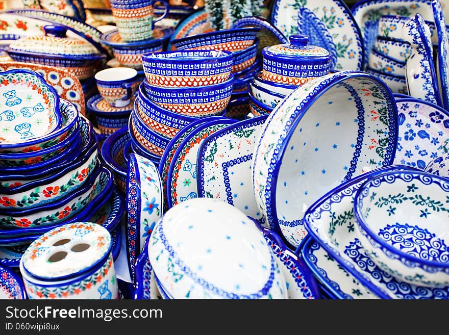 Close-up of Dishes Set