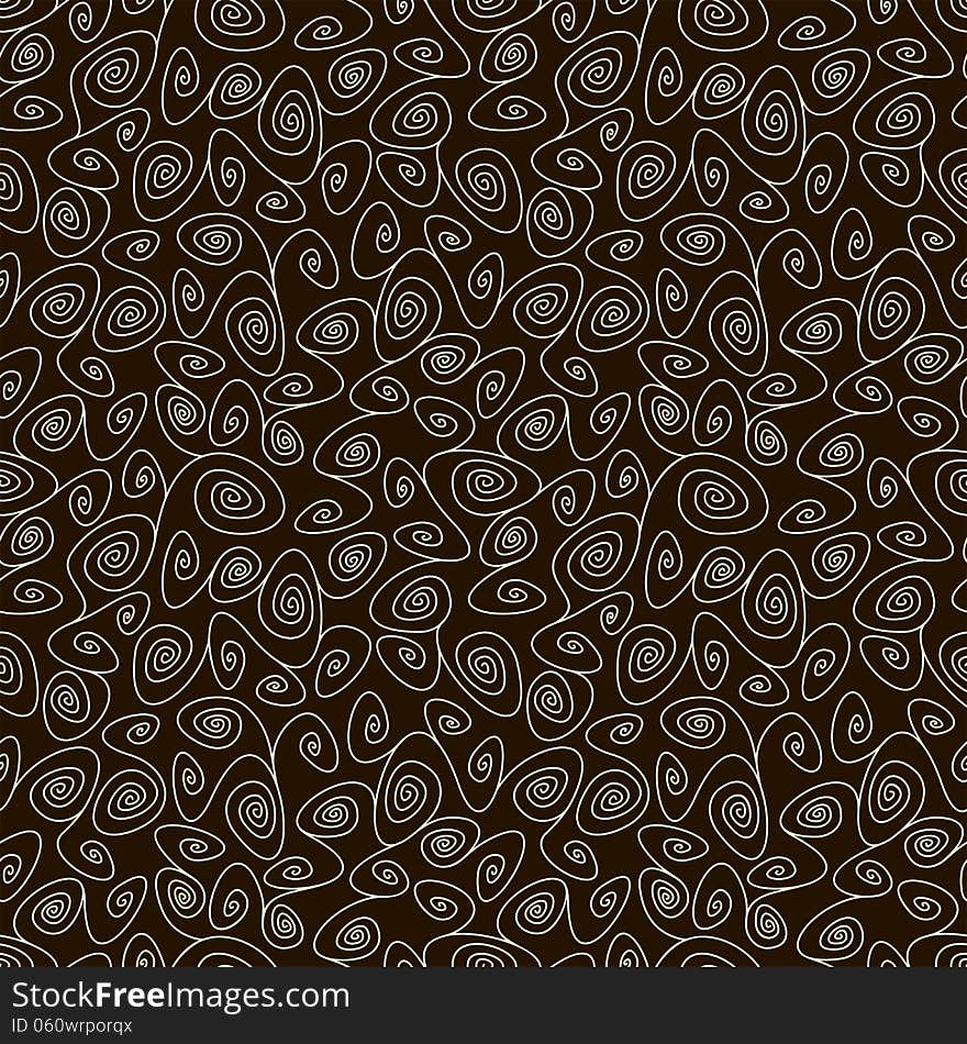 Simple swirl seamless pattern