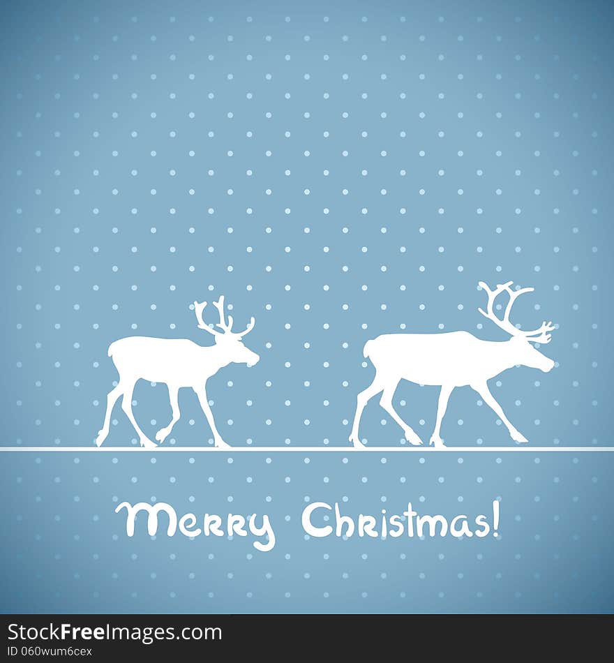 Vector christmas greeting card.